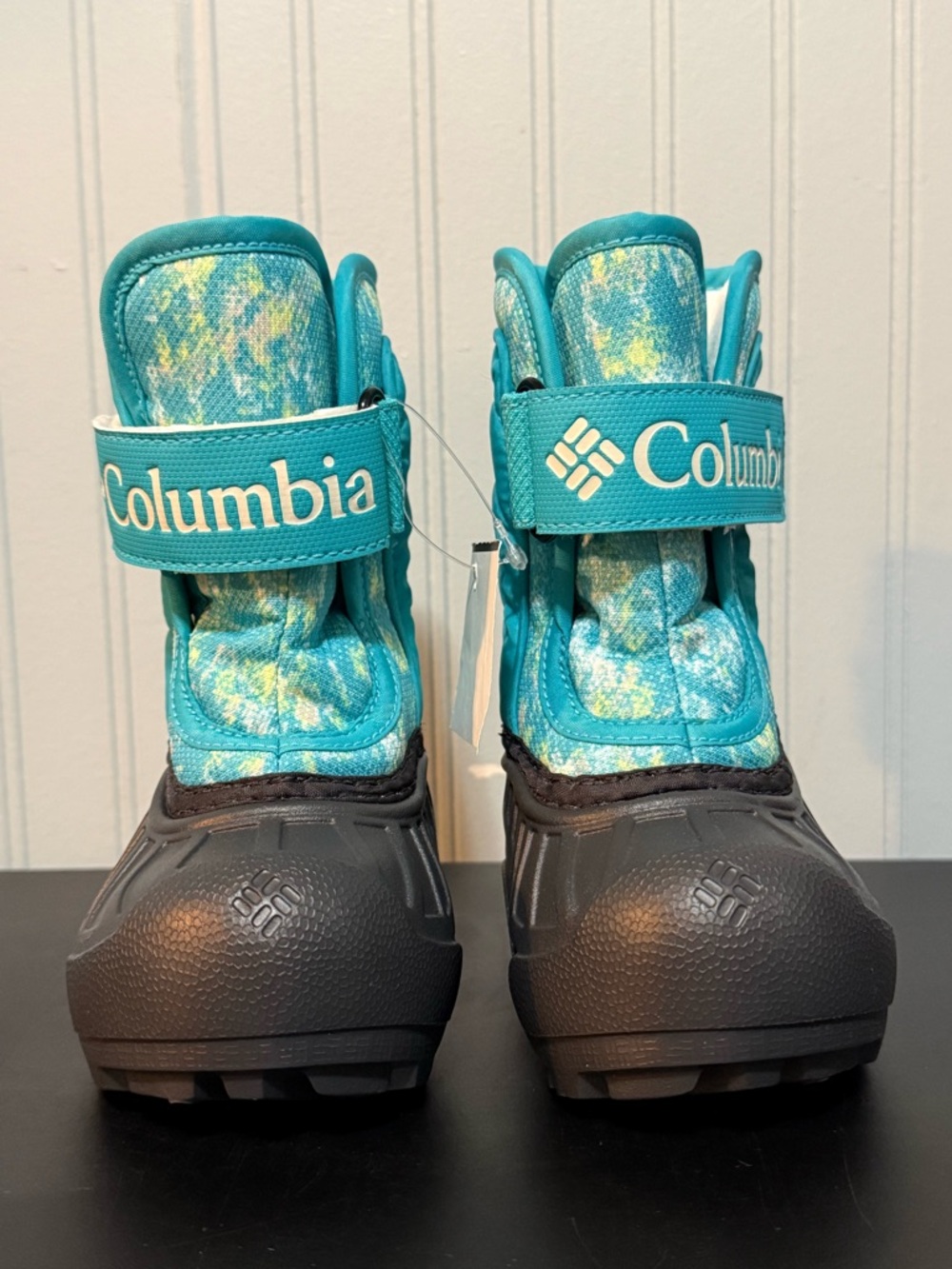 Columbia Toddler Kids' Teal Multi Winter Snow Hiking Boots Size 4 NEW